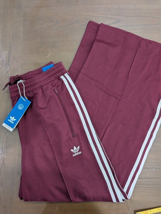 adidas Originals Pants - NWT UK Import adidas Originals Relaxed Fit Wide Leg Track Pants Burgundy M